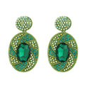 Spiral Light Rhinestone Earrings
